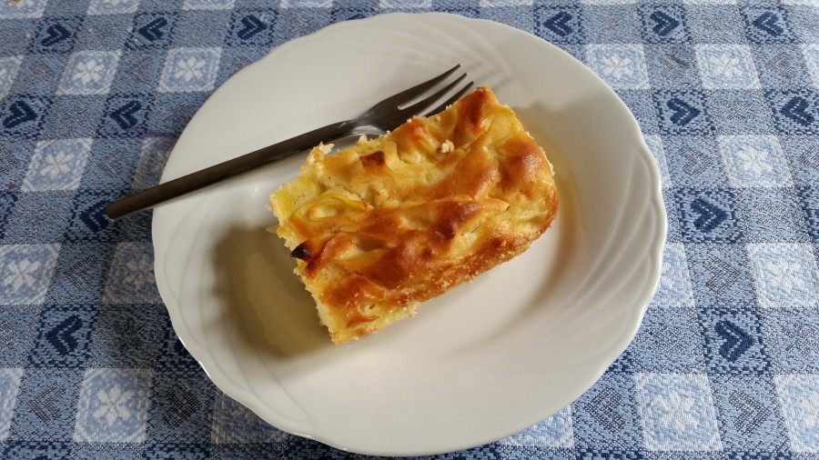 Campania,Montefusco:Pastiera di tagliolini